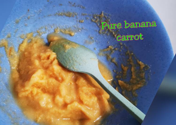 Resep Pure banana carrot (for snack) &lt;72&gt;, Enak