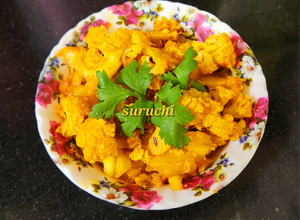 A picture of Quick Aloo Gobhi Dry Curry.