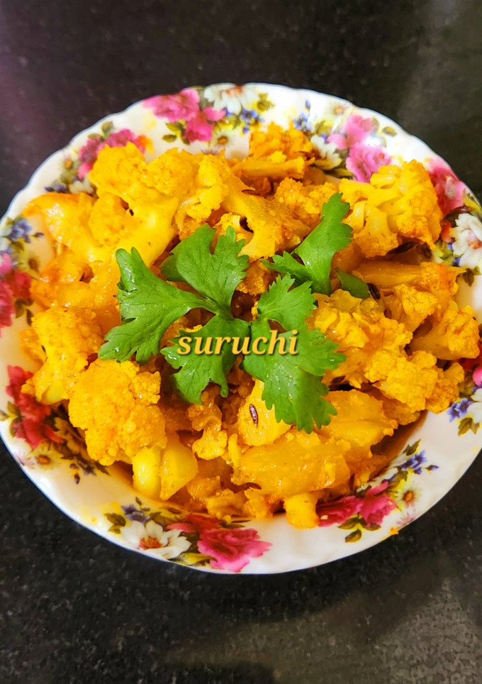 A picture of Quick Aloo Gobhi Dry Curry.