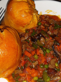 A picture of Moimoi with liver sauce.