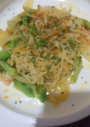 Foto resep Spagheti aglio olio ala2 (Mpasi 10M)