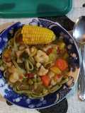 Sopa rústica de vegetales (Potaje)