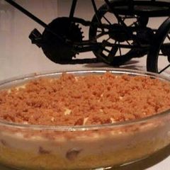 A picture of Mango cheese cake.