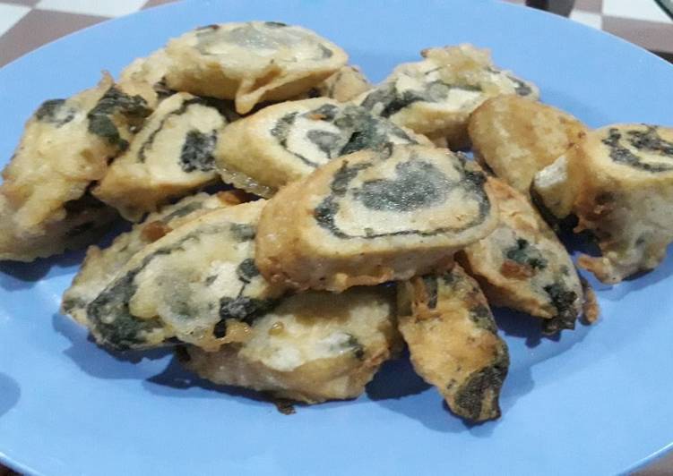 Rolade tahu daun singkong