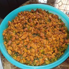 A picture of Mix veg spinach(palong saager ghonto).