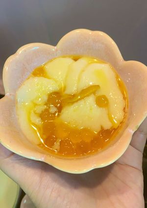 Hình của món Tàu hủ từ sữa đậu nành.