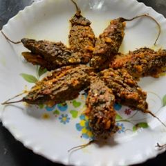 A picture of Bharwa karela (stuff karela).