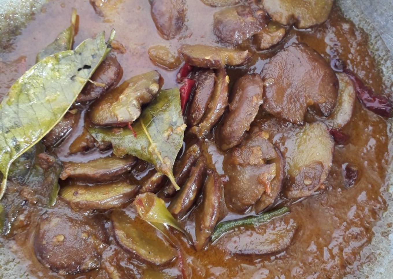 Rendang jengkol ala saia