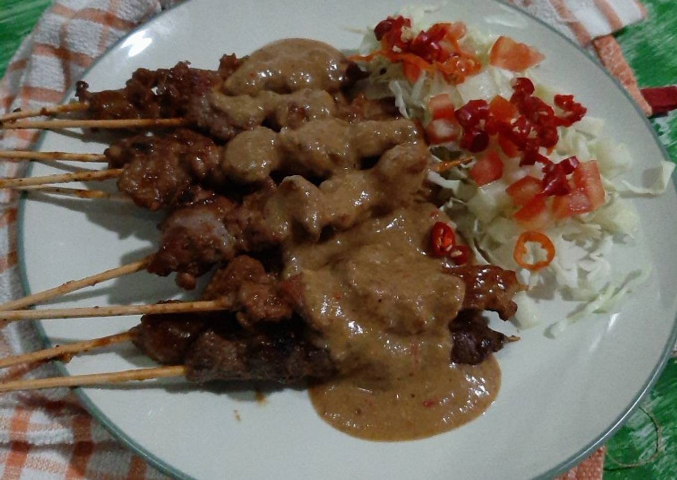 Sate Kambing Bumbu Kacang