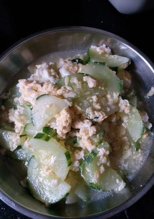 Foto resep Timun masak telur (resep masakan low budget)