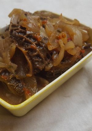 A picture of Ram organ pepper soup.
