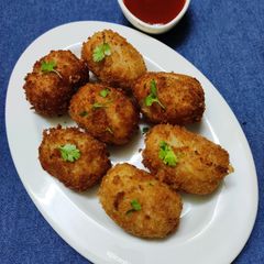 A picture of Potato-cheese nuggets.