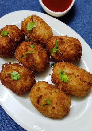 A picture of Potato-cheese nuggets.