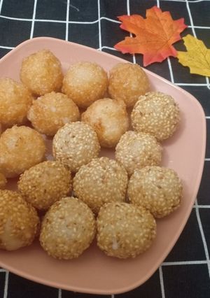 Hình của món Bánh rán vừng.