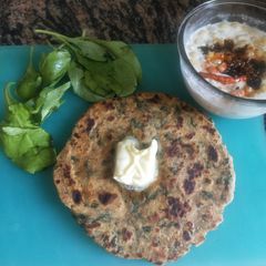 A picture of Spinach Paratha.