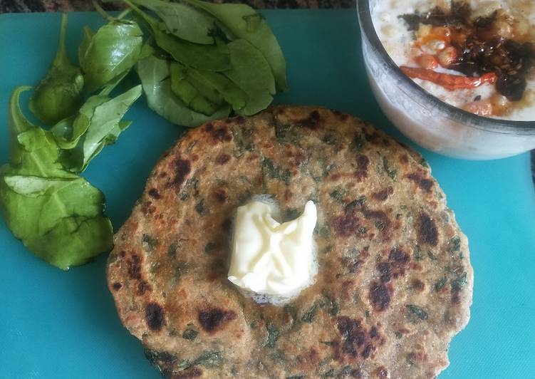 Recipe of Super Quick Homemade Spinach Paratha