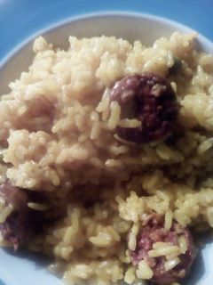 Una foto de Arroz con chorizos