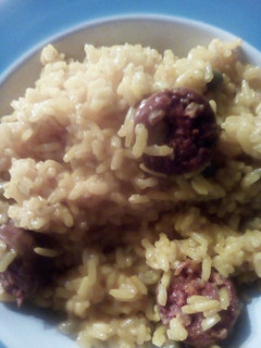 Una foto de Arroz con chorizos