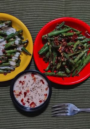 સોતે ફ્રેન્ચ બીન્સ વિથ વ્હાઈટ સોસ (Saute French Beans with White Sauce Recipe in Gujarati) રેસીપી મુખ્ય ફોટો