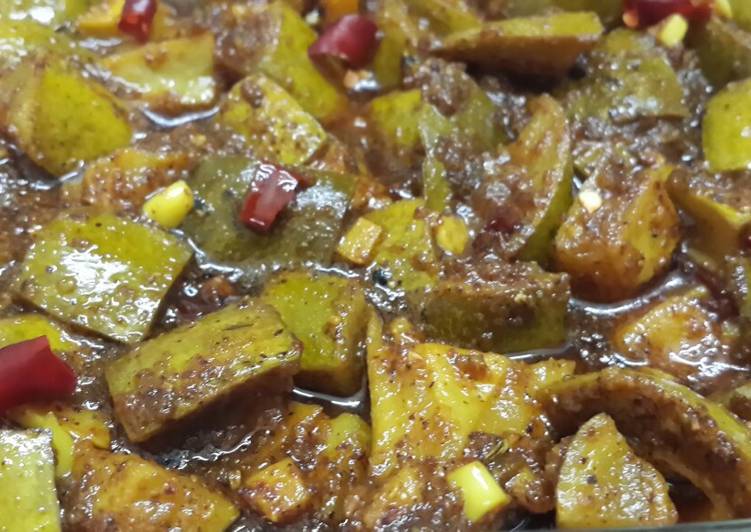Easiest Way to Spring At Home Hot and sour mango pickle in oil (Aam tel)