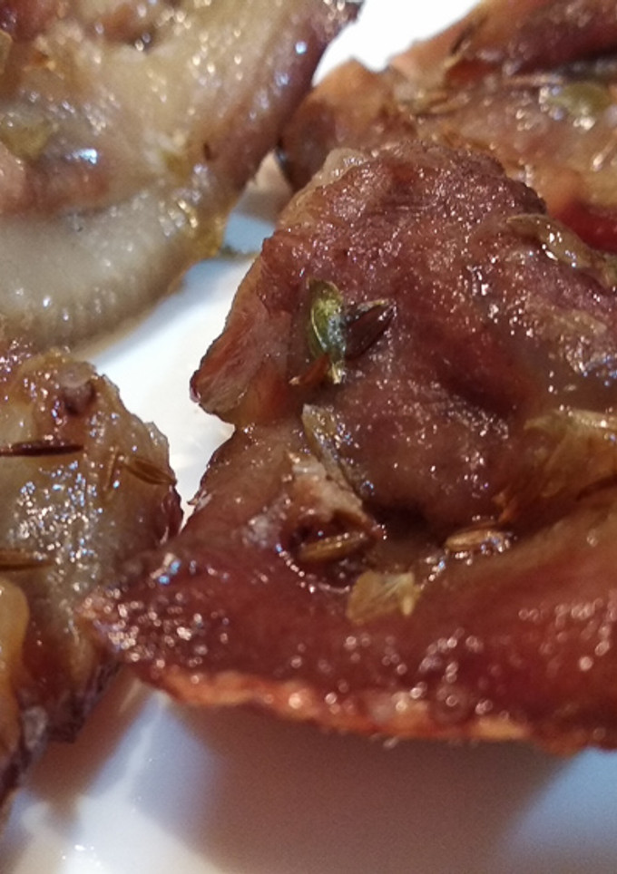 Una foto de Jeta (Careta de cerdo asada), en microondas