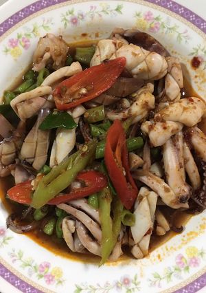 รูปของ “ผัดพริกเผาปลาหมึก”