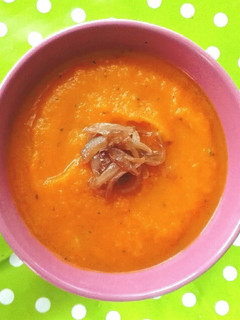 Una foto de Puré de calabaza a la naranja