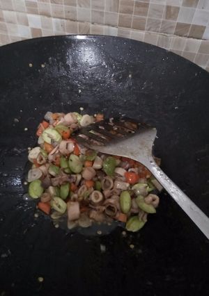 Foto resep Cumi asin pete