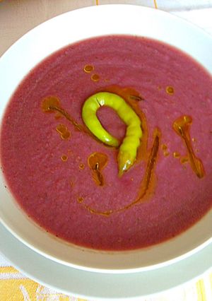 Una foto de Crema morada vegana para Halloween