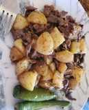 Bistec con papas