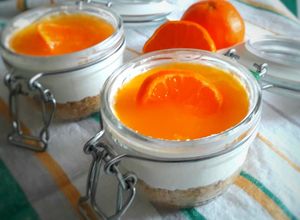 Foto di Cheesecake al mandarino in barattolo