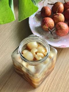 Hình của món Vải sên đường.