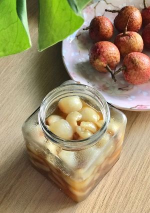 Hình của món Vải sên đường.