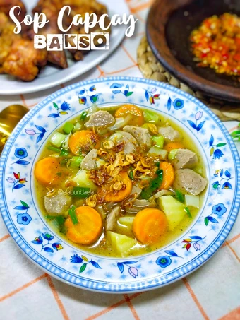 Cara Gampang Menyiapkan Resep Sop Capcay Bakso yang Lezat Sekali Anti Ribet, Lezat Sekali