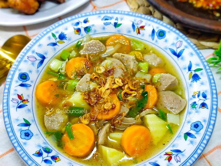 Cara Gampang Menyiapkan Resep Sop Capcay Bakso yang Lezat Sekali Anti Ribet, Lezat Sekali