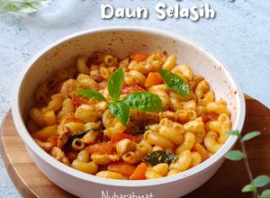 Gambar Makaroni Goreng Daun Selasih