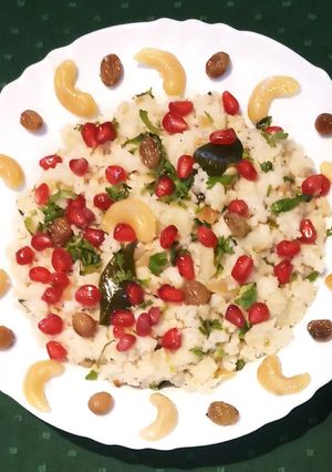 A picture of Samvat Rice Khichdi(Samak Rice Upma).