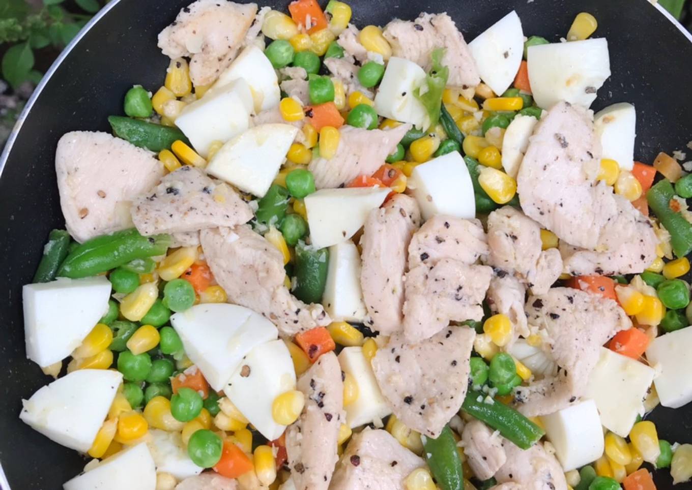Chicken with mix vegetables