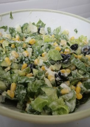 صورة لوصفة سلطة سريعة 😋