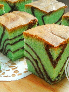 Foto resep Pandan Coklat Ogura cake