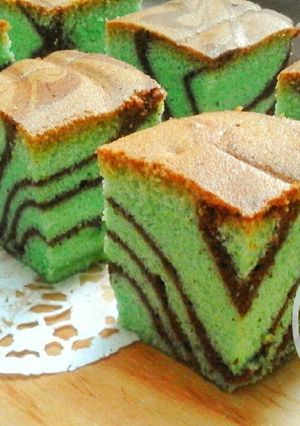 Foto resep Pandan Coklat Ogura cake