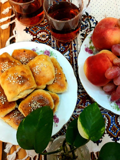 عکسی از دستور کلوچه خرما و بادوم زمینی لقمه ای