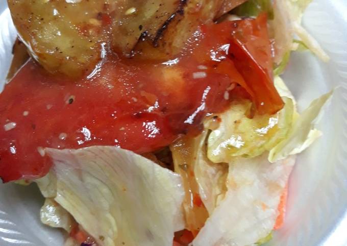 Tomato Sauté with Salad