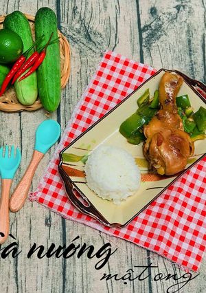 Hình của món Đùi gà nướng mật ong (cthuc cũng của chị Quỳnh Nga).