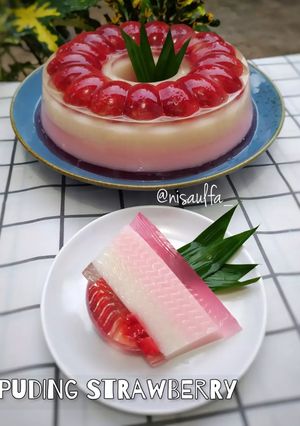 Foto resep Puding Strawberry