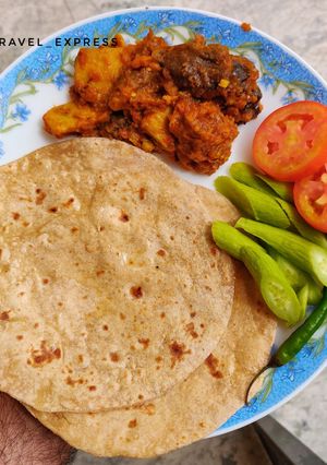 A picture of Jammu Ke Famous Masaledar Aarbi baingan.