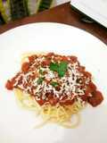 Spaghetti bolognese (fresh tomato)