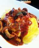 Fluffy and Soft Omurice with Mushroom Demi-Glace Sauce