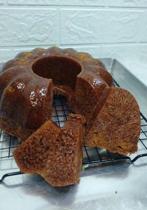 Foto resep Bolu sarang semut (bolu karamel)