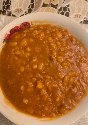 صورة لوصفة فاصوليا بالحلبة المجففة(اليابسة)